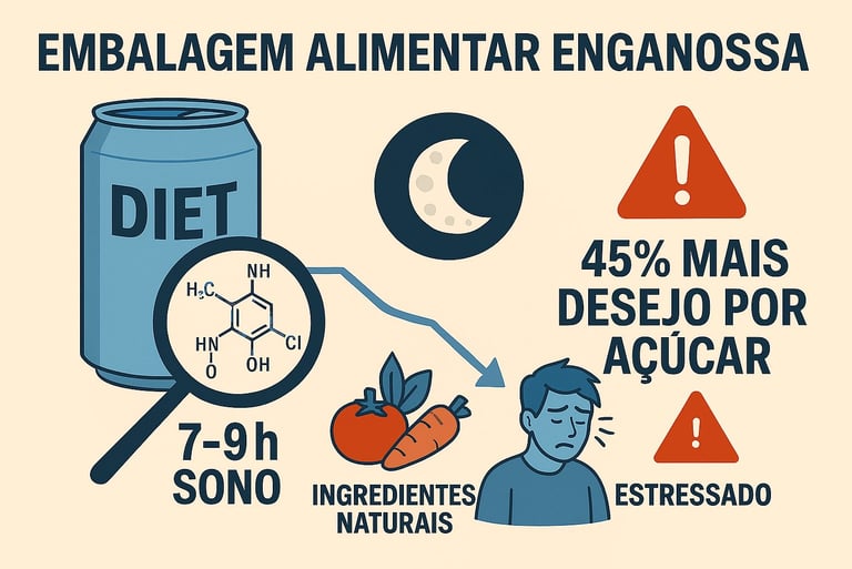 `Produtos diet enganosos com alto teor de sódio e químicos`  