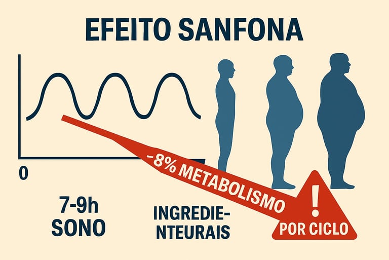 `Gráfico do efeito sanfona com perda metabólica progressiva` 