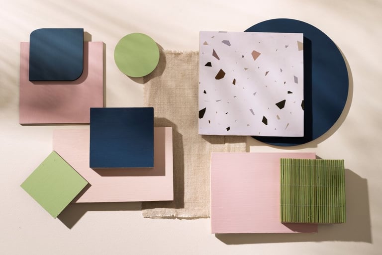 Sélection de matériaux pour la décoration d'intérieur