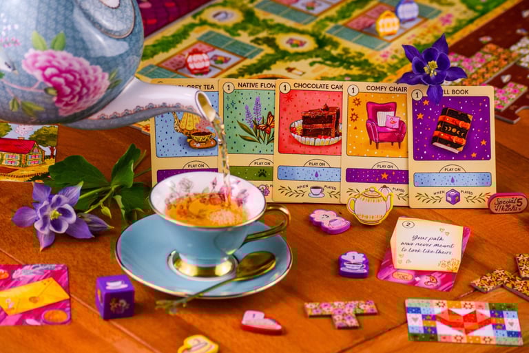 Fiammingo Games best cozy board game So happy you're here! cards