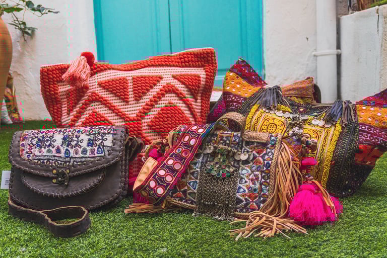 Bolso estilo boho Ibiza Ghaliaria Moda tienda en Dénia