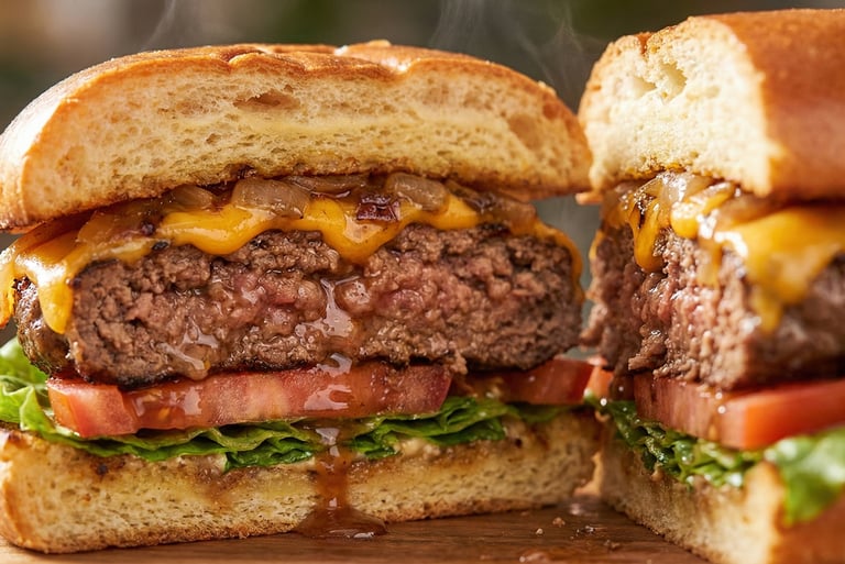 Burger patty with Fermented Konjac Paste