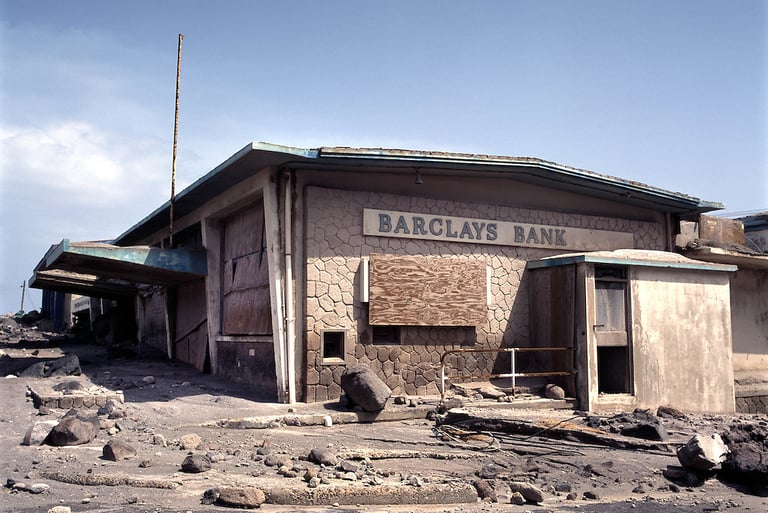A photo of what Barclays Bank looked like during the robbery