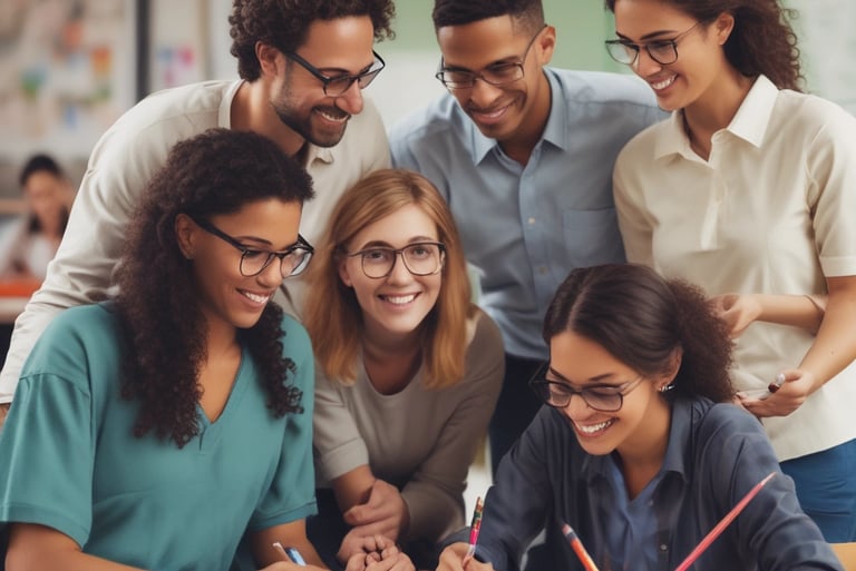 a coffee cup with a message on it sitting on a table