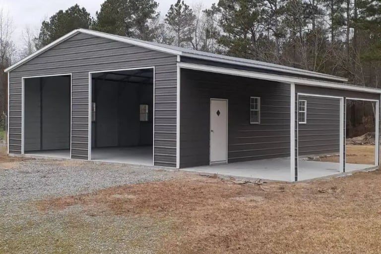 24x30 metal garage - Build and price your custom metal building at Caney Creek Sheds in Texarkana Ar