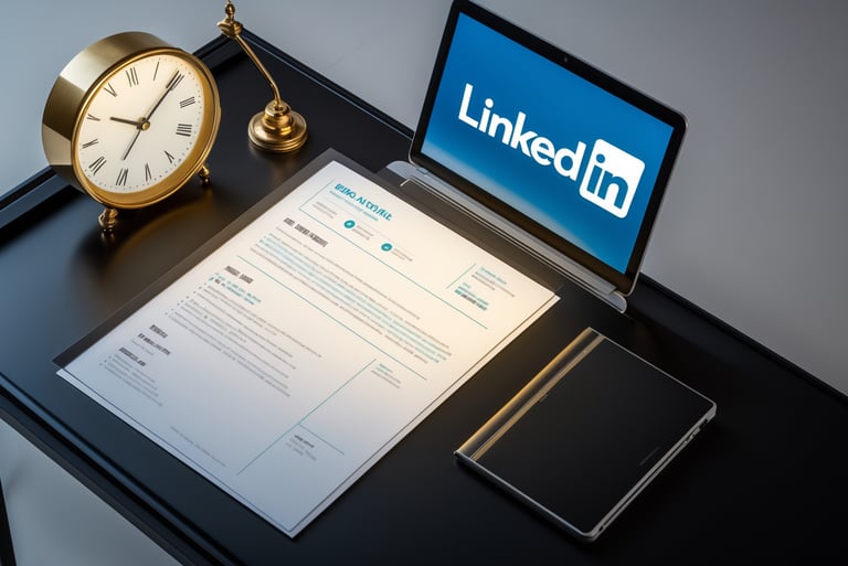 a laptop computer sitting on a desk with a clock and a clock
