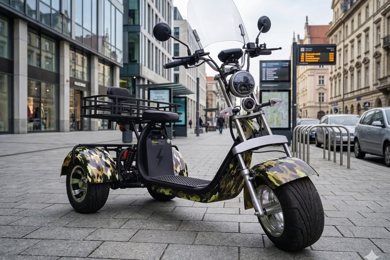 scooter électrique 3 roues usages professionnels et loisirs