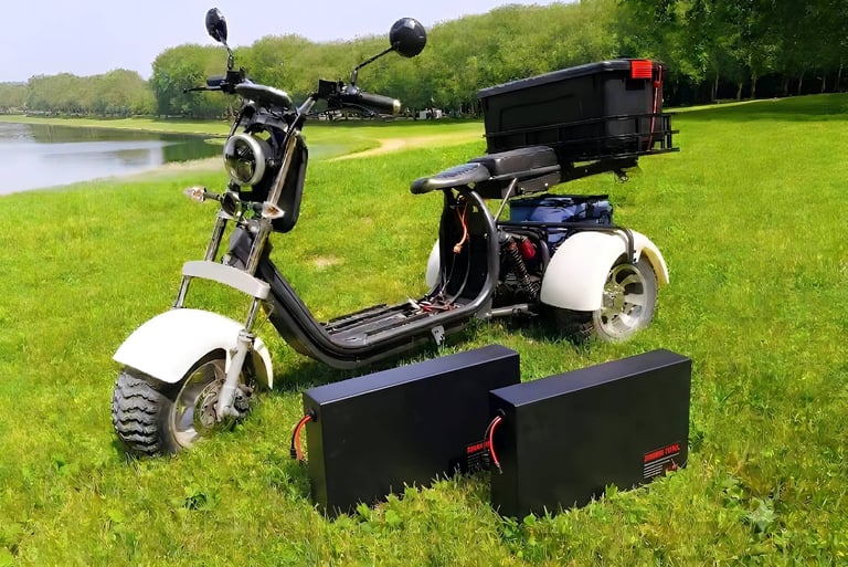 batterie scooter électrique 3 roues recharge et autonomie
