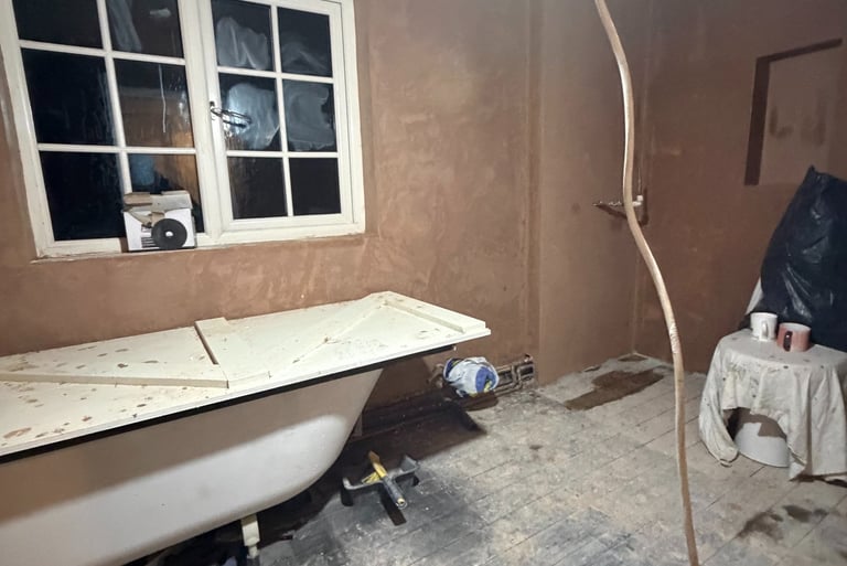 Expert plastering work carried out.