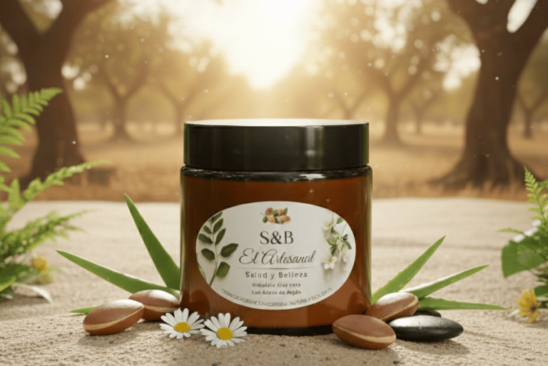 Crema orgánica ALQUIMIA con aceite de argán y aloe vera: la diferencia del maestro artesano.