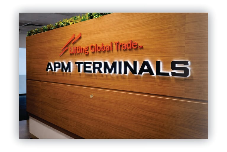 Fabricated aluminium letters with LED backlighting by SignWriters Nigeria