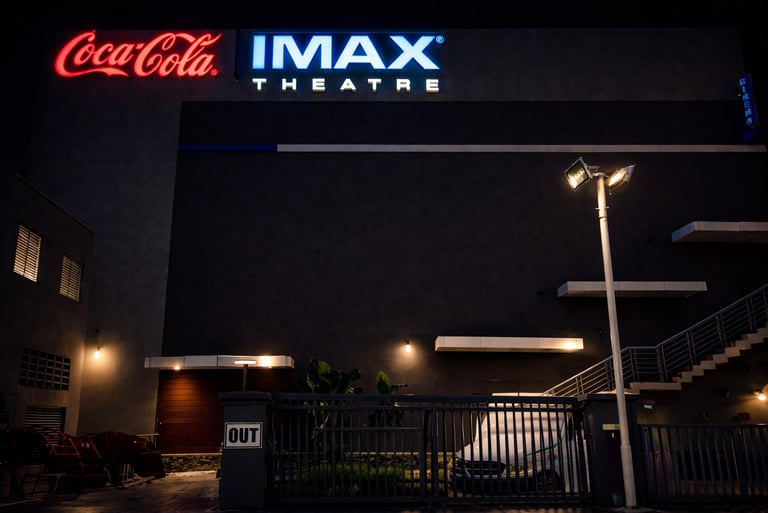 Coca-cola IMAX Illuminated signage installation in Lekki by SignWriters