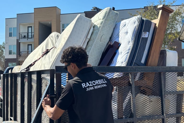 Alex after a full apartment Cleanout in Potranco
