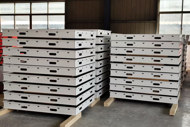 Aluminium formwork panels