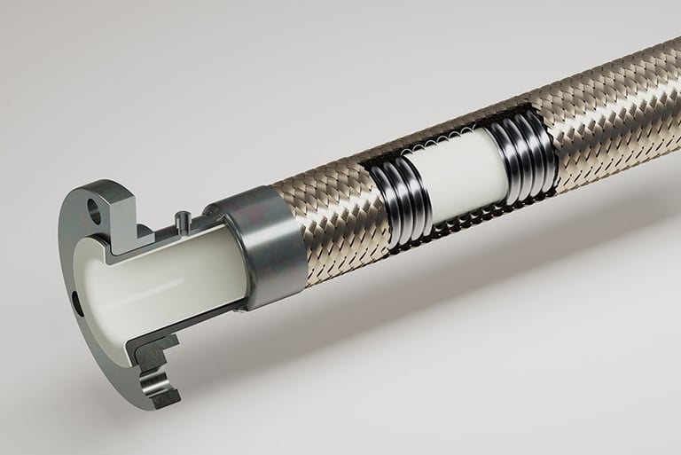 PTFE Lining, SS Flexible Hose