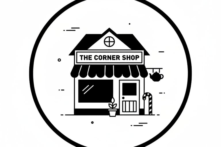 drawing of a small store