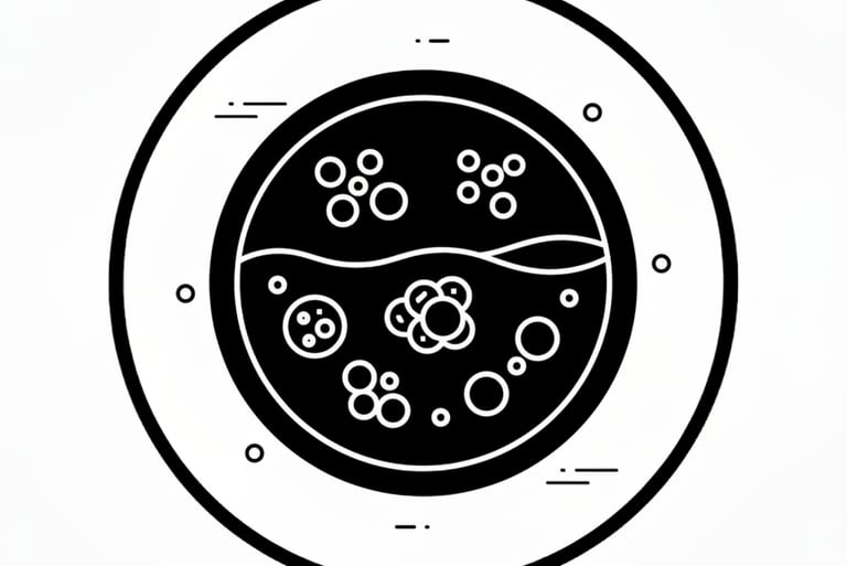 cells in a petri dish