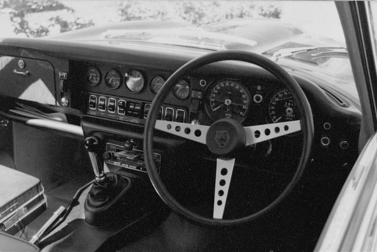 Dashboard of Peter Pickering's Jaguar E-Type V12