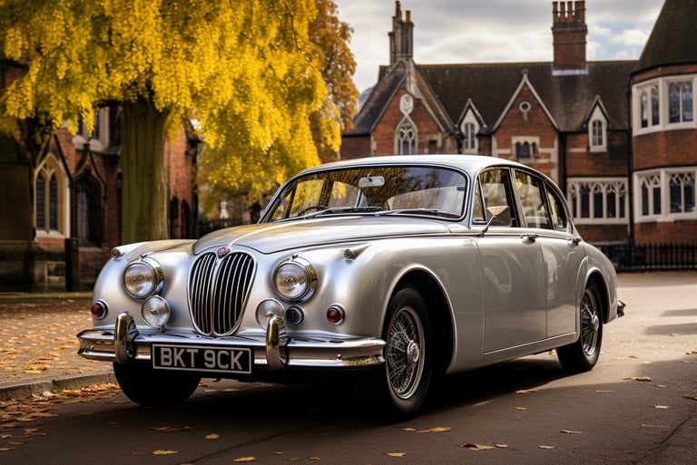 Every respectable English bank robber had one, a Jaguar MkII