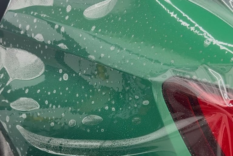 PPF installation on a BMW fender, showcasing Master-Level Precision.