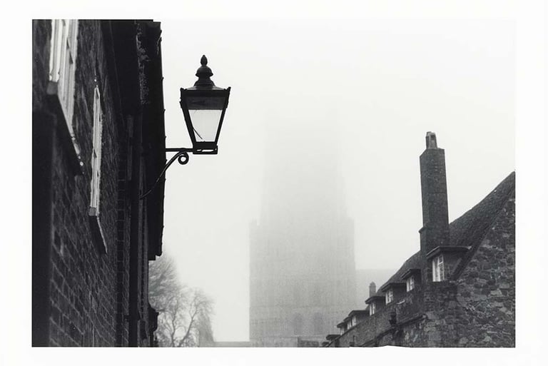 Cathedral in Ely in a foggy day. Creator: Slawek Dejneka