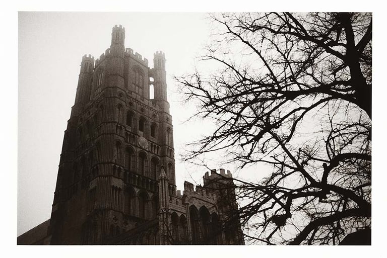 Cathedral in Ely in a fog. Creator: Slawek Dejneka