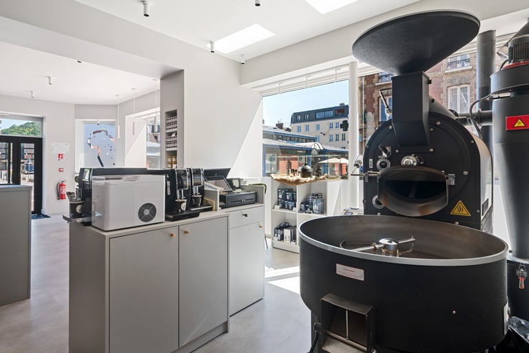 intérieur boutique café rouen