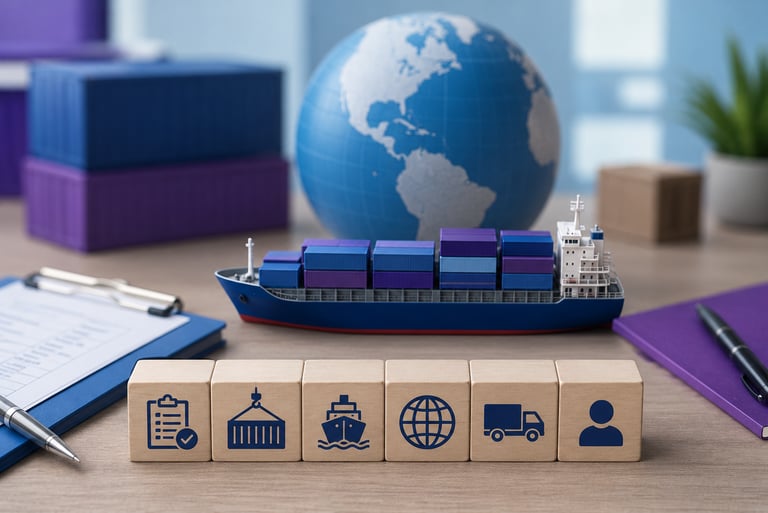 Elementos que representan las funciones del Bill of Lading en el transporte marítimo internacional d