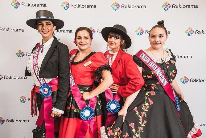 Women in traditional Chilean costume