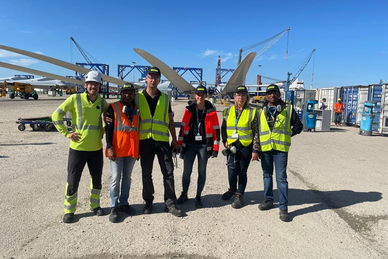 EHS Gamba with Site Team