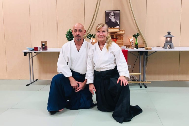 Bernd Enders mit Patricia Hendricks Sensei