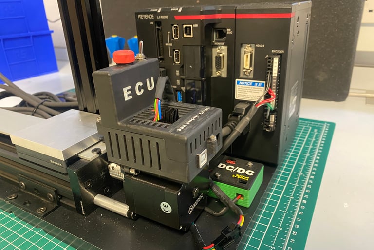 Custom ECU and 3D printed enclosure for controlling the moveable stage