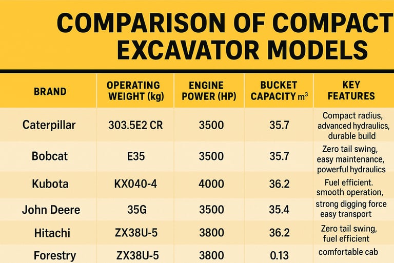 mini excavator for sale
