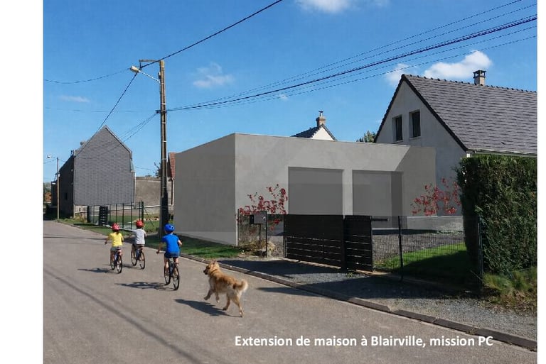 extension de maison à Blairville
