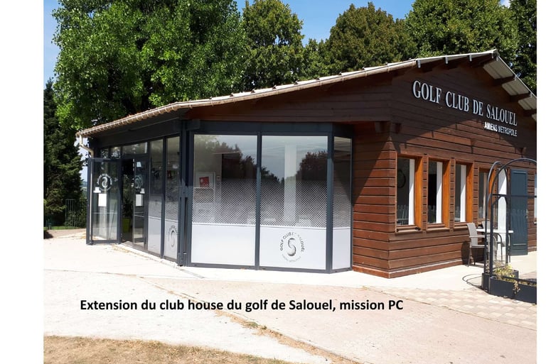 extension du club house du golf de salouel