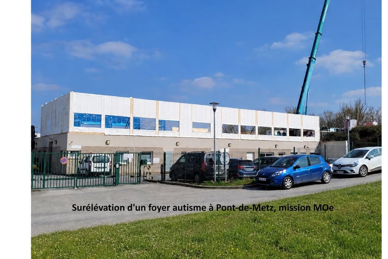 surélévation de foyer autisme à Pont de Metz