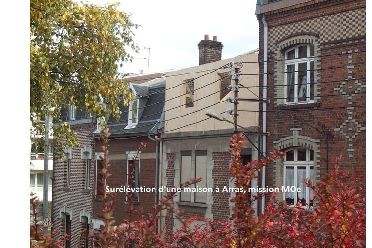 surélévation de maison à Arras