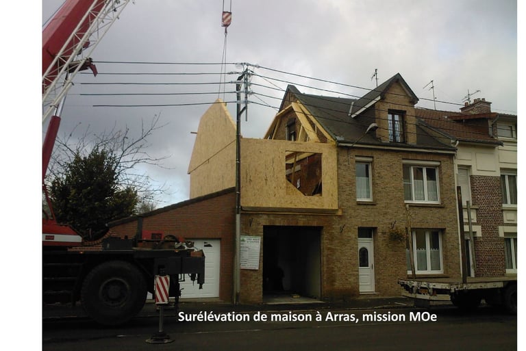 surélévation de maison à Arras