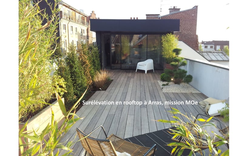 surélévation en rooftop à Arras