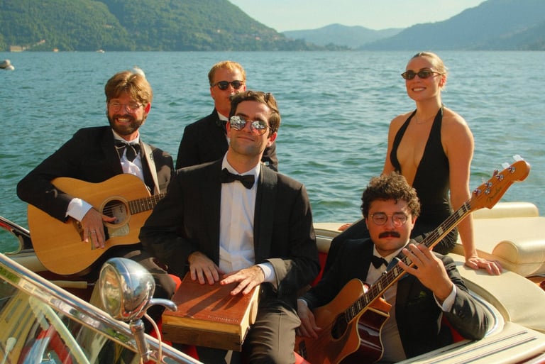 Live Band Wedding on Lake Como Boat