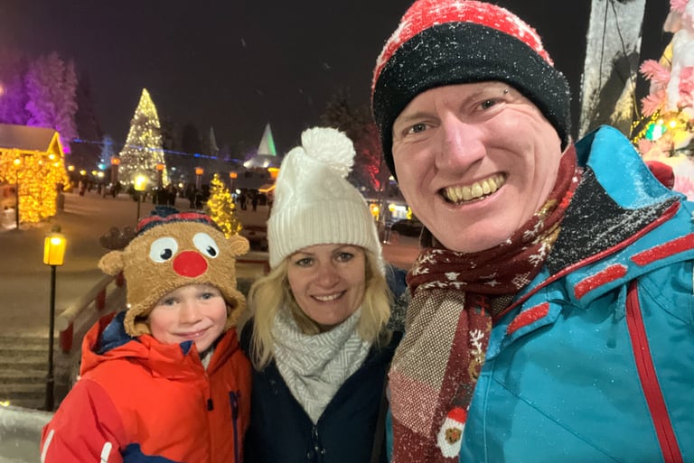 Family photo Santa's village