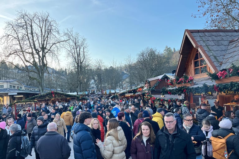 Baden Baden busy Christmas Markets