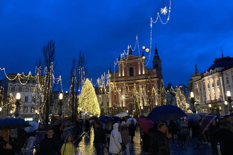 Ljubljana Christmas decorations