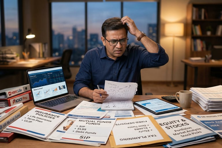 Confused investor AI Generated