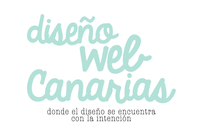 logotipo diseño web las palmas en verde agua