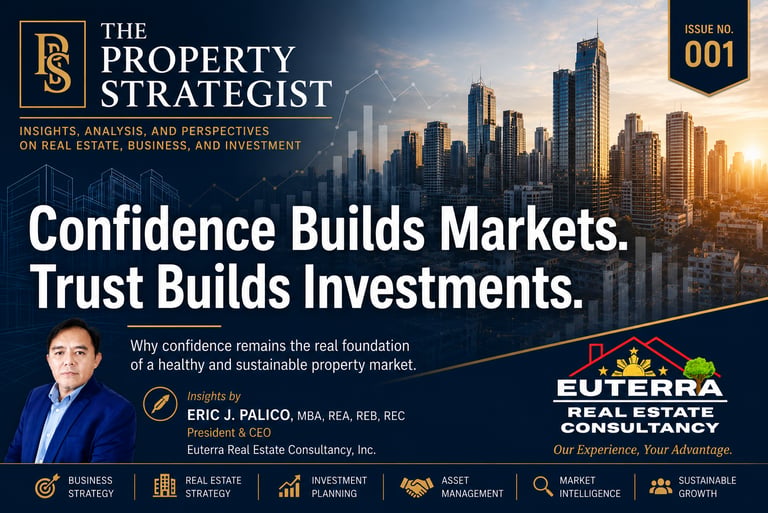 The Property Strategist magazine cover featuring Eric J. Palico and real estate investment insights.