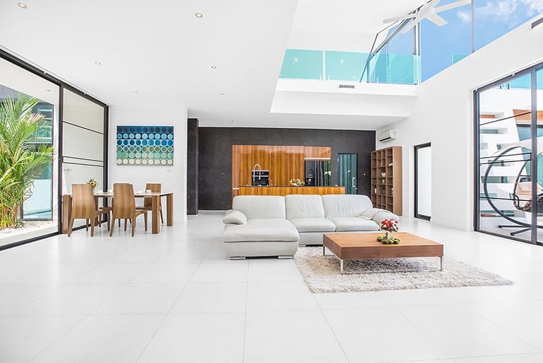 living room with a couch and a table on Koh Samui