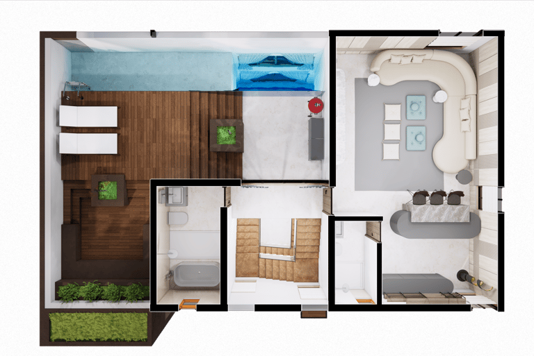 Complete North facing 4 BHK villa floor plan at Fortune Hestia Sarjapur Road – modern Greek-inspired
