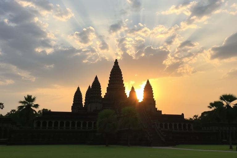 Angkor wat sunset