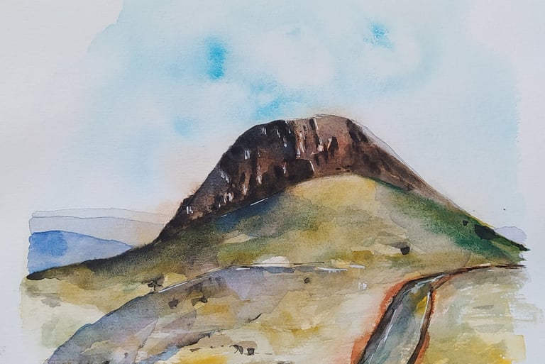 Aquarelle originale banne d'ordanche